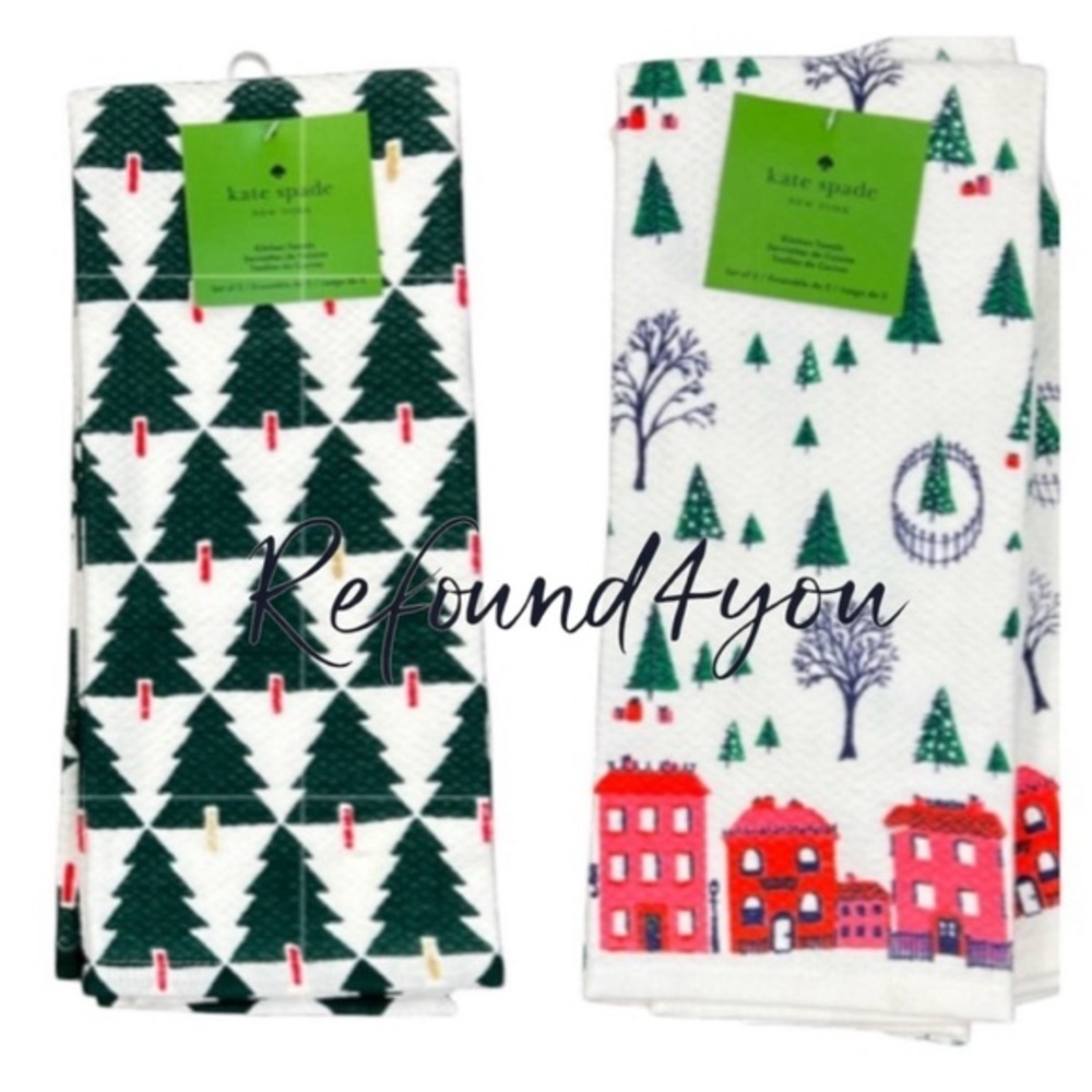 Kate spade ‘Christmas bundle’ dish towels (4). NWT.  Firm! No offers!